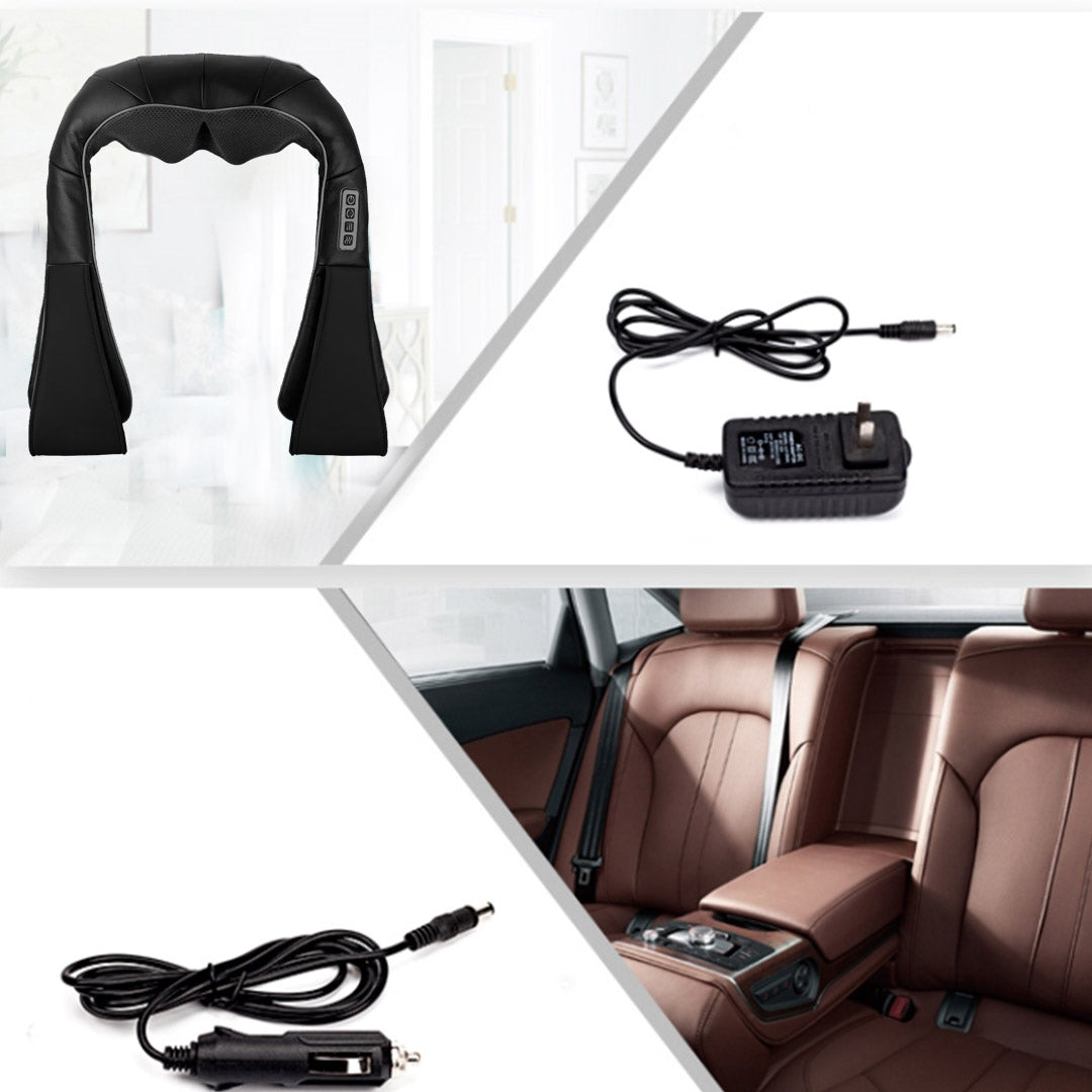 NNEAGS Electric Kneading Back Neck Shoulder Massage Arm Body Massager Black-3