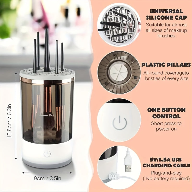 NNETM USB Electric Makeup Brush Cleaner-4