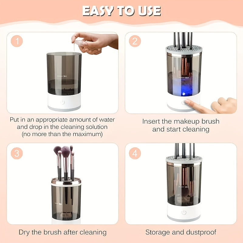 NNETM USB Electric Makeup Brush Cleaner-3