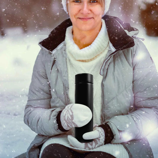 Christmas Clearance!  Coffee Thermos, Coffee Bottle, Tea Infuser Bottle, Smart Sports Water Bottle with LED Temperature Display, Double Wall Vacuum Insulated Water Bottle, Stay Hot for 2