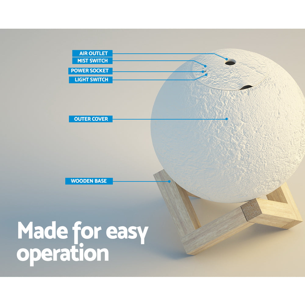 NNEDSZ Aroma Diffuser LED Moon Lamp 880ml-3