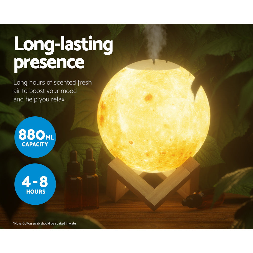 NNEDSZ Aroma Diffuser LED Moon Lamp 880ml-4