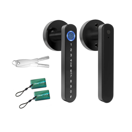 Tooleroo Digital Smart Door Lock Handle - 5in1 Keypad Home Entry Security System-0