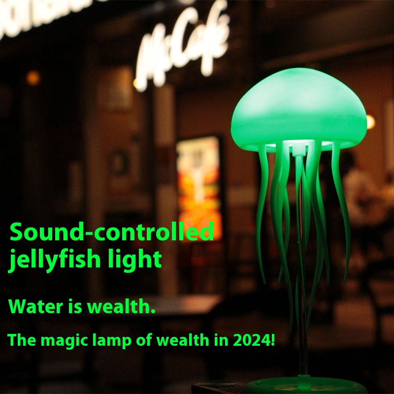 NNEDSZ Hanging Style Jellyfish Shaped Night Light - 1000mAh Rechargeable LED Lamp-2